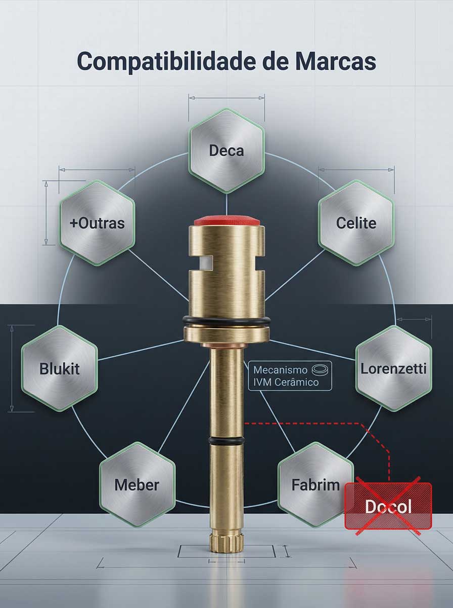 Compatibilidade de Marcas - Mecanismo IVM Cerâmico
